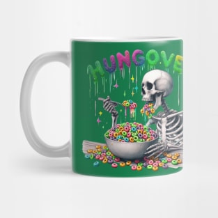 Colorful Hungover Skeleton Mug